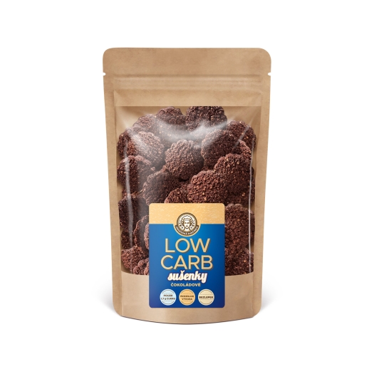 Jihočeská svačinka Low carb sušenky čokoládové s proteinem 120g